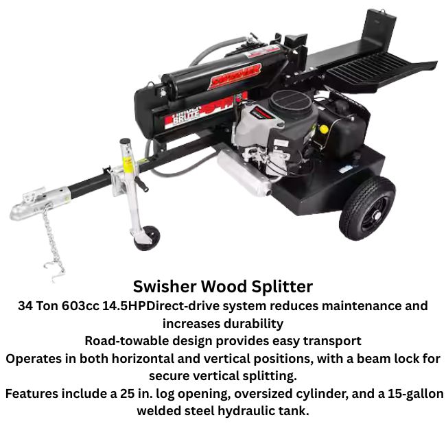 34 ton wood splitter hover