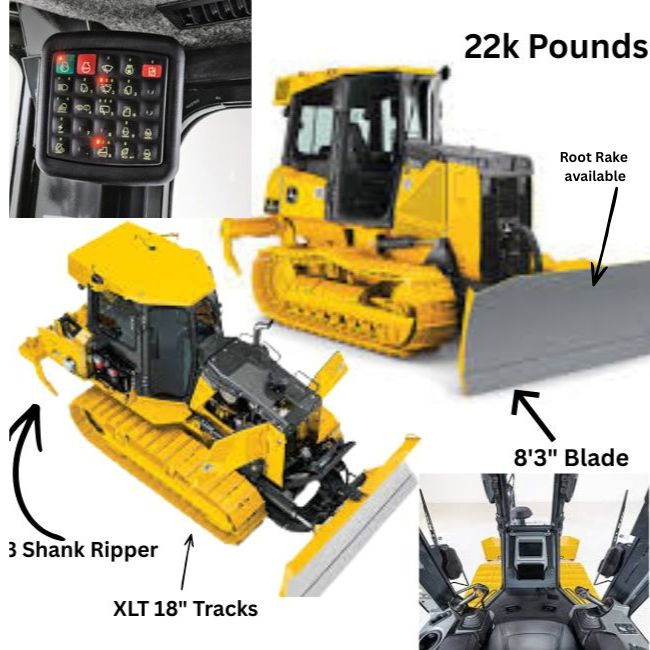 Dozer John Deere 550K hover