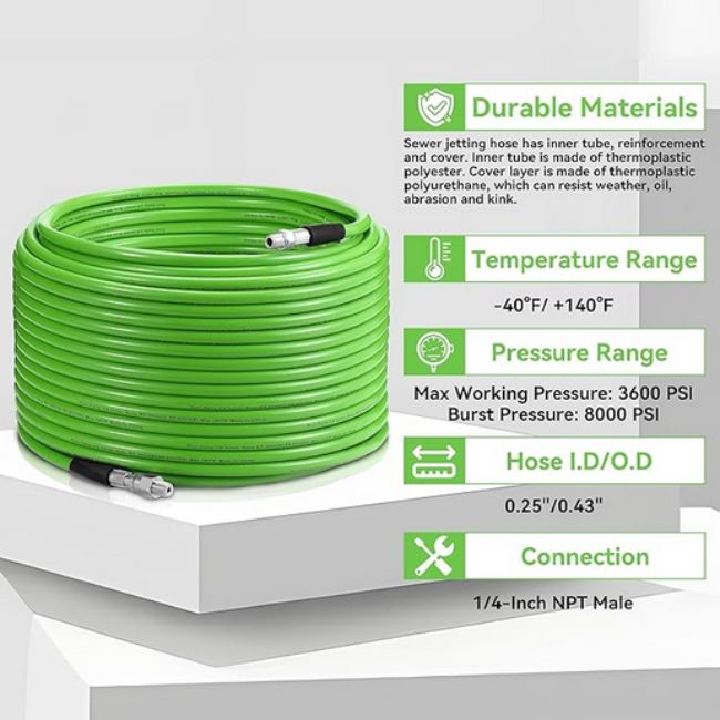 Jetter Kit for Pressure Washer 100 FT
