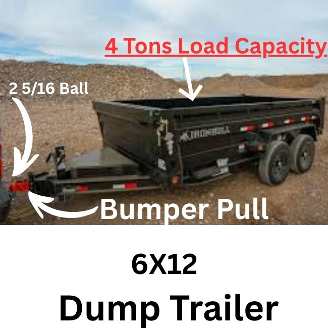 6x12 Dump Trailer hover