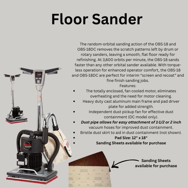 OBS18 Sander/scrubber hover