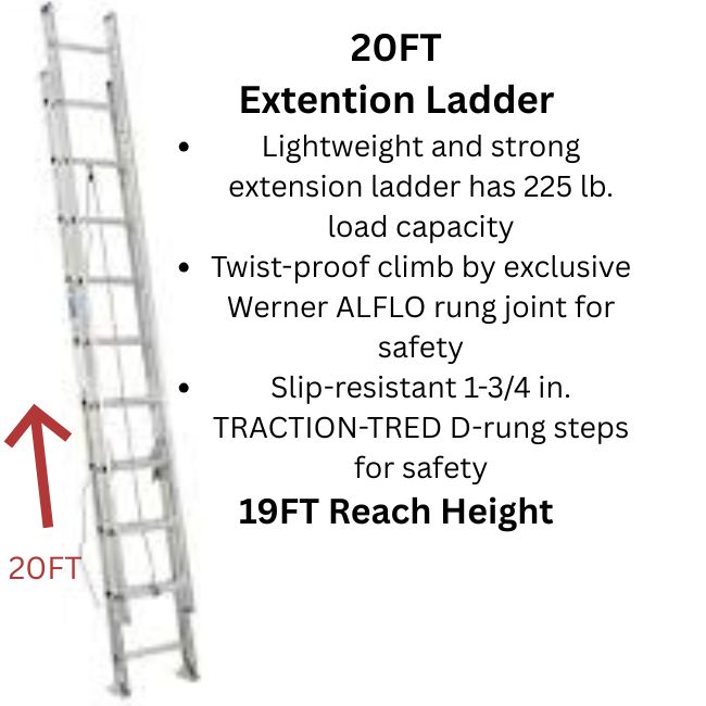 20ft ext Ladder hover